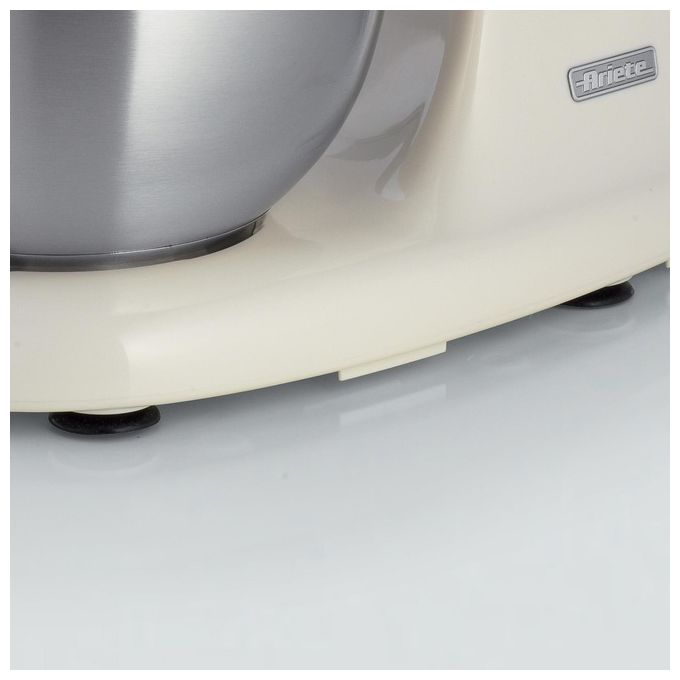 Ariete 1588 Vintage Impastatrice Planetaria Capacita' 5,5 Litri Potenza 2400W 7 velocita' Beige-Bianco