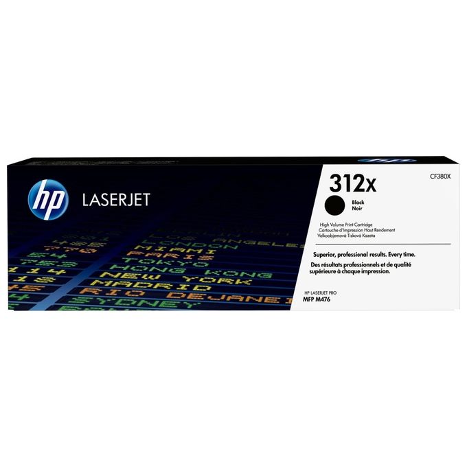 HP 312A Nero originale LaserJet cartuccia toner ( CF380A ) per Color LaserJet Pro MFP M476dn, MFP M476dw, MFP M476nw