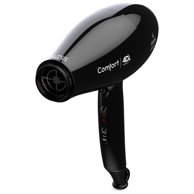 Ga.ma GH0532 Comfort 4D Therapy Asciugacapelli 2200W Ozone Ion Plus Tormalina 2 Velocita' 3 Temperature Diffusore colore Nero