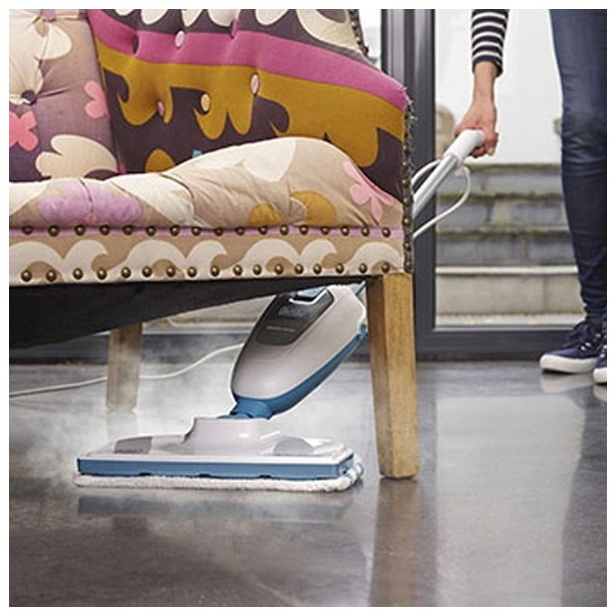 Black and Decker FSMH13E5 Lavapavimenti a Vapore Steam Mop 5 in 1 1300 W 380 ml colore Bianco Blu