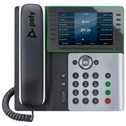 HP Poly 82M91AA Poly Edge E550 Telefono IP 12 tasti di linea programmabili display 5 pollici Wi-Fi Bluetooth NFC PoE colore Nero