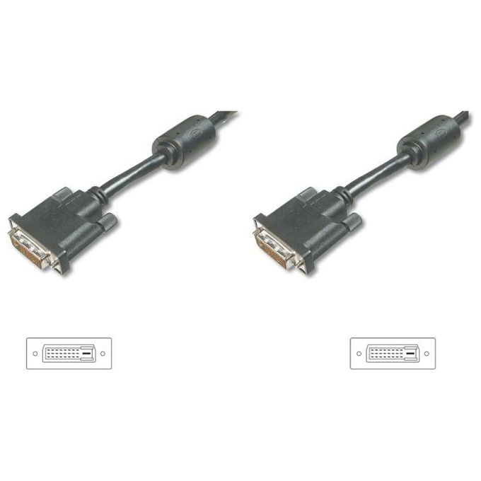 Digitus Cavo Dvi-D 18+1 Maschio-Maschio Single Link Mt. 3.00 (Ak 620N-3)