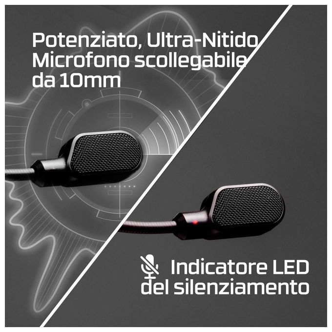 HyperX 727A9AA Cloud III Cuffie da Gaming USB-C Driver 53mm Microfono Rimovibile DTS Spatial Audio colore Nero Rosso