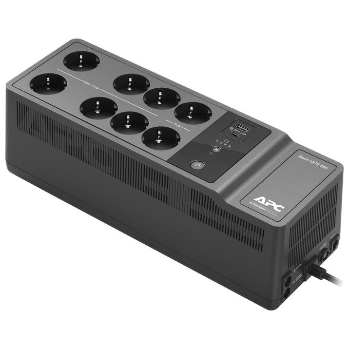 APC BE850G2-IT Gruppo di Continuita' UPS Standby Offline 850 VA 520 W 8 Prese Protezione Sovratensioni colore Nero