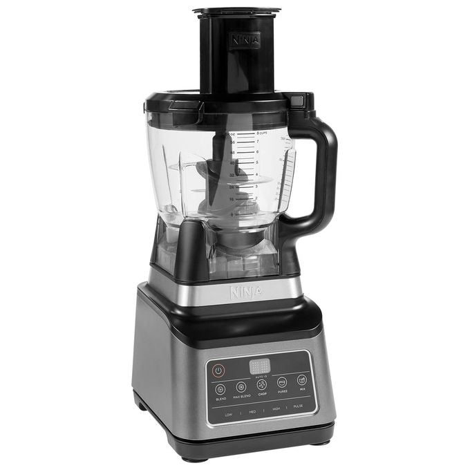 Ninja BN800EU Robot Da Cucina 3-In-1 Con Auto-iQ 1200 W Ciotola Da 1.8 Litri Caraffa Da 2.1 L Bicchiere Da 0.7 L 2.1 Litri Nero Argento