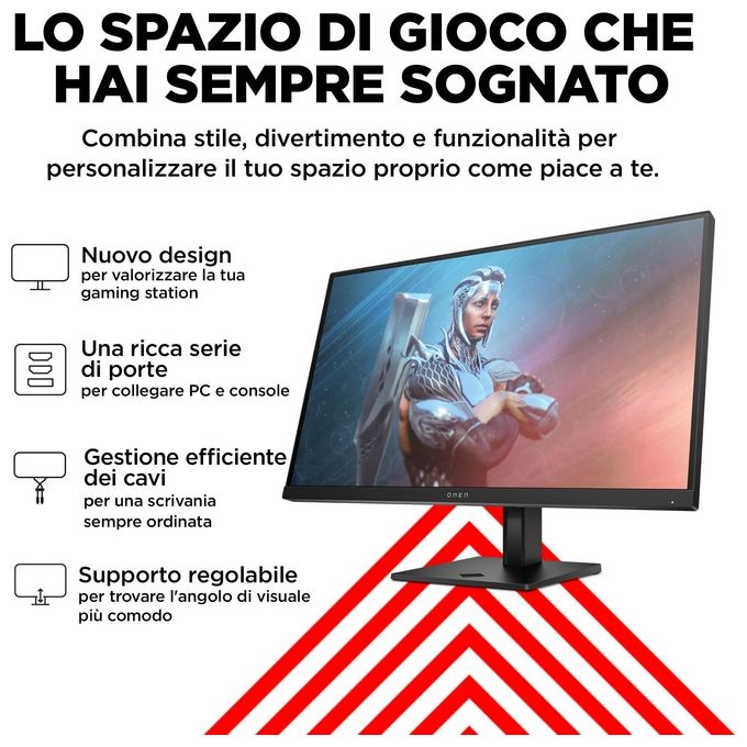 HP 780F9AA#ABB OMEN Monitor da gaming 27'' FHD 165 Hz IPS 1 ms HDR400 colore Nero