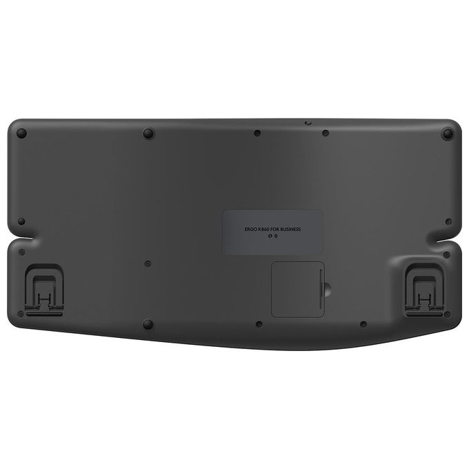 Logitech 920-010349 ERGO K860 Tastiera Split Ergonomica Wireless Bluetooth Layout Italiano QWERTY con Supporto Polso Regolabile colore Grafite
