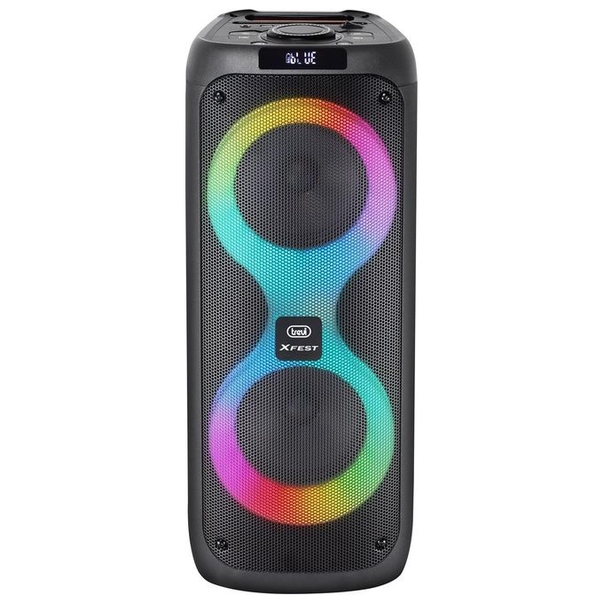 Trevi XF 480 KB XFest Altoparlante Amplificato Portatile 35W Wireless Karaoke USB Micro SD AUX-IN TWS Batteria Integrata colore Nero