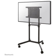 Neomounts NS-M1250BLACK Carrello TV 37-70'' Rotazione 90° Inclinazione Regolabile 4 Ruote con Freno Mensola Integrata VESA 200x200-600x400 mm Peso Max 70 Kg colore Nero