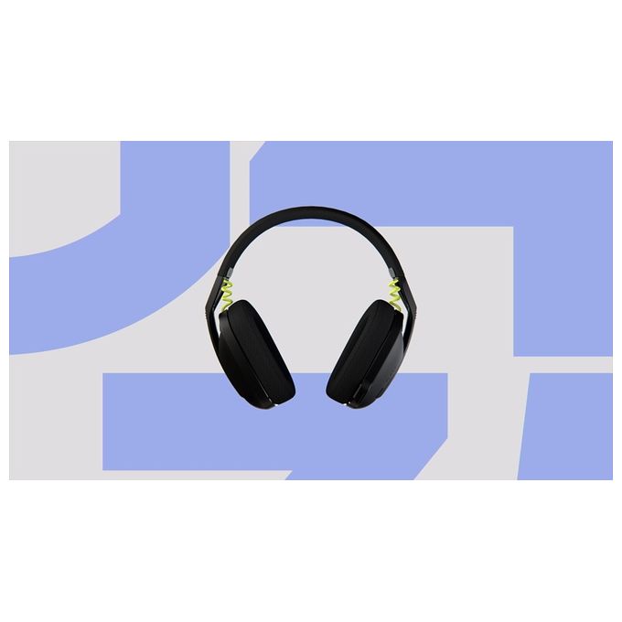 Logitech G G435 Cuffie Gaming Wireless LIGHTSPEED Bluetooth Over Ear Microfono Integrato Beamforming 18h colore Nero Giallo