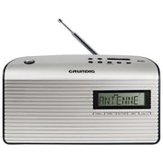 Grundig GPR1252 Music 7000X Radio Portatile DAB+ FM RDS Display LCD Sveglia Snooze Timer Spegnimento Batteria o Corrente colore Argento