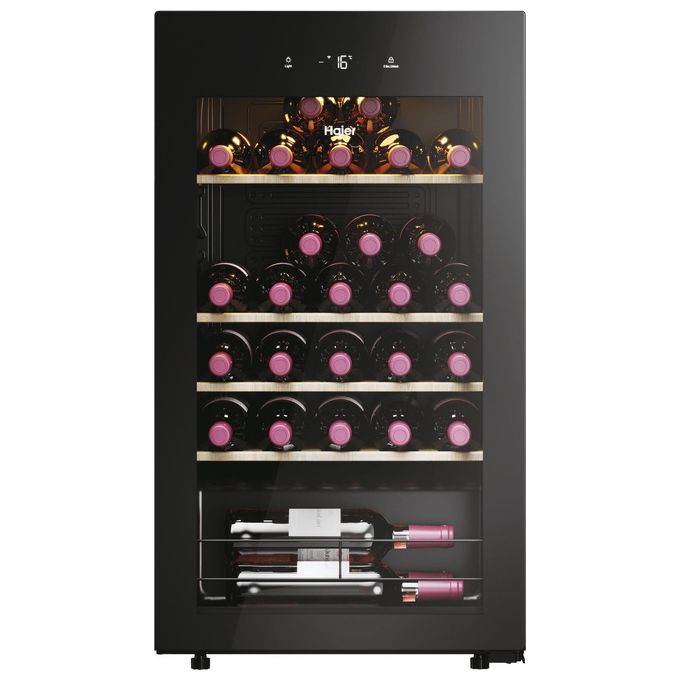 Haier HWS34GGH1 Wine Bank 50 Serie 3 Cantinetta Vino a Compressore 34 Bottiglie 90 L Classe G 37 dB Wi-Fi App hOn colore Nero