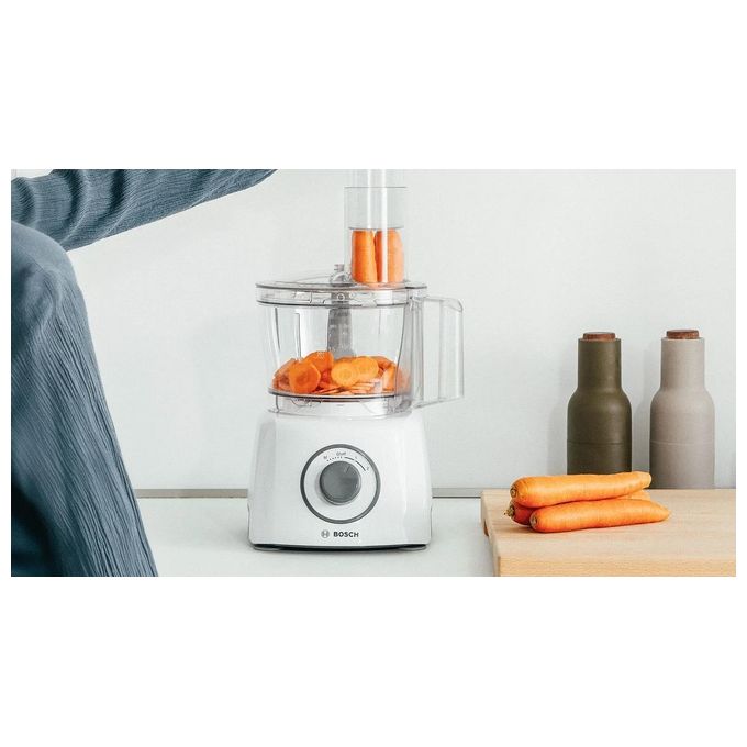 Bosch MCM3100W MultiTalent 3 Robot da cucina multifunzione 800 W ciotola 2,3 L 2 velocita' turbo accessori inclusi colore Bianco