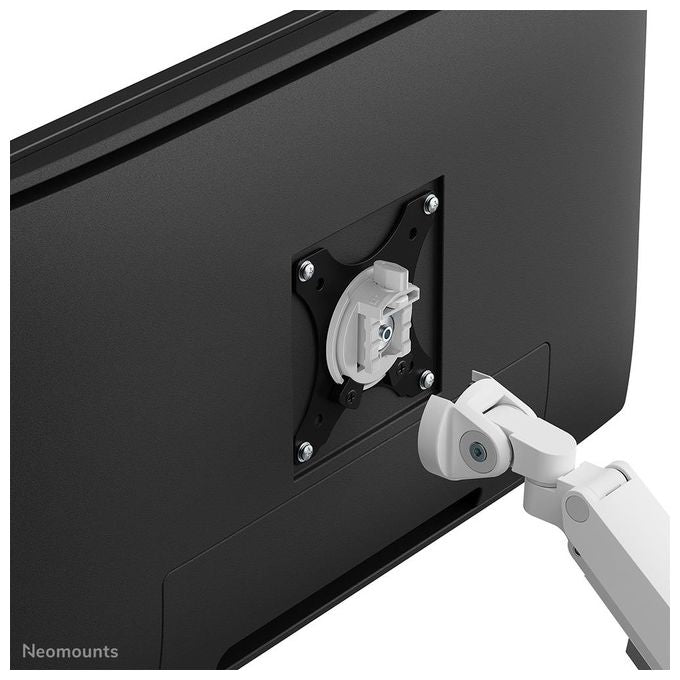 Neomounts W128881660 DS70-250WH1 Supporto da Scrivania per Monitor 17''-35'' Portata 9 Kg Regolazione Altezza 21,5-49,5 cm con Molla a Gas colore Bianco