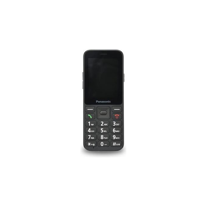 Panasonic KX-TU250 Telefono Cellulare per Anziani 4G VoLTE Display 2.4'' Tasto SOS Fotocamera 1.2 MP Bluetooth 4.2 colore Nero