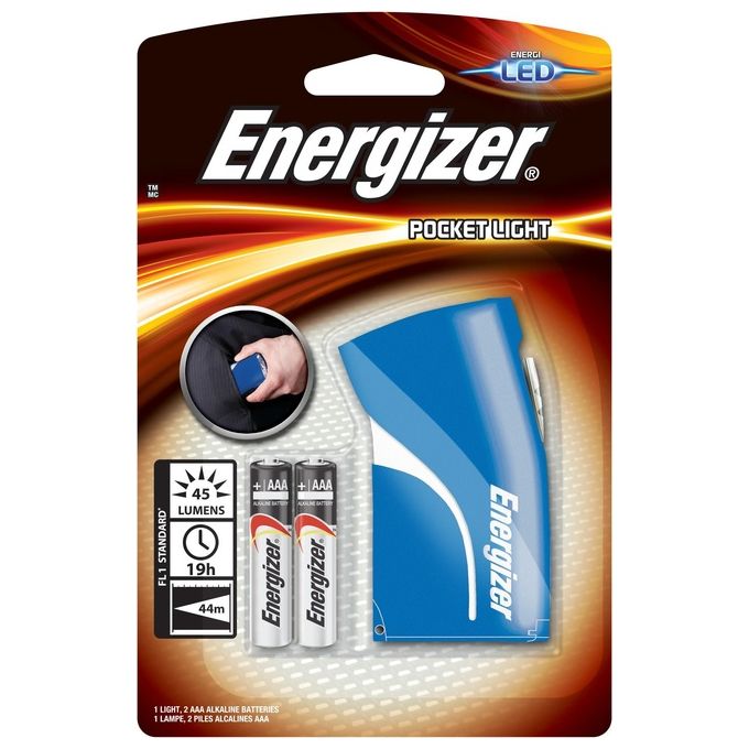 Energizer Torcia Pocket + 2 Stilo Incluse