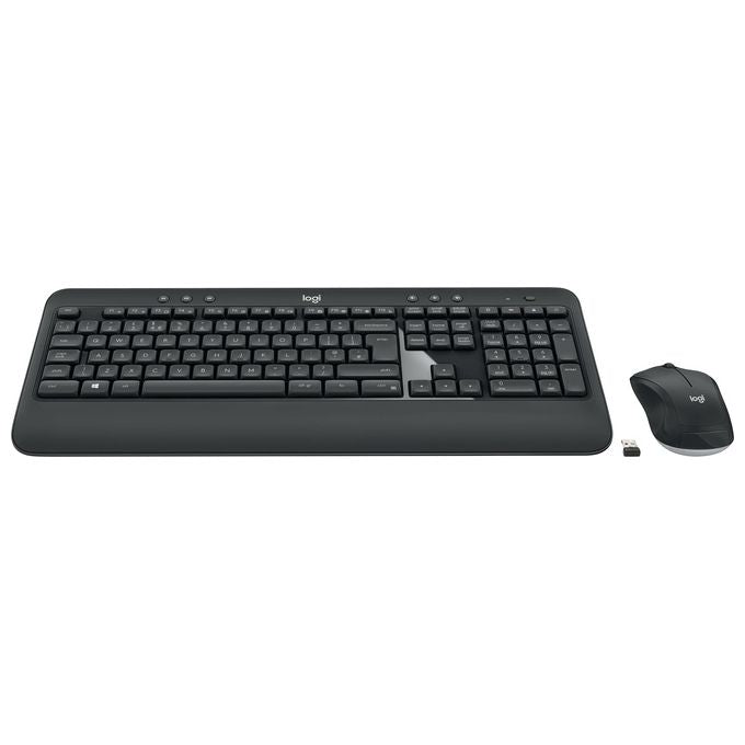 Logitech 920-008684 MK540 Advanced Tastiera e Mouse Wireless QWERTY Inglese UK con Ricevitore Unifying fino a 10 m colore Nero Bianco