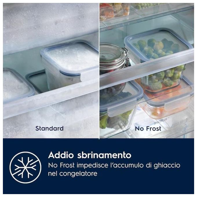 Electrolux KNT6ME19S Serie 600 Frigorifero da Incasso Combinato Total No Frost 269 L 188 cm Classe E 37 dB TwinTech colore Bianco