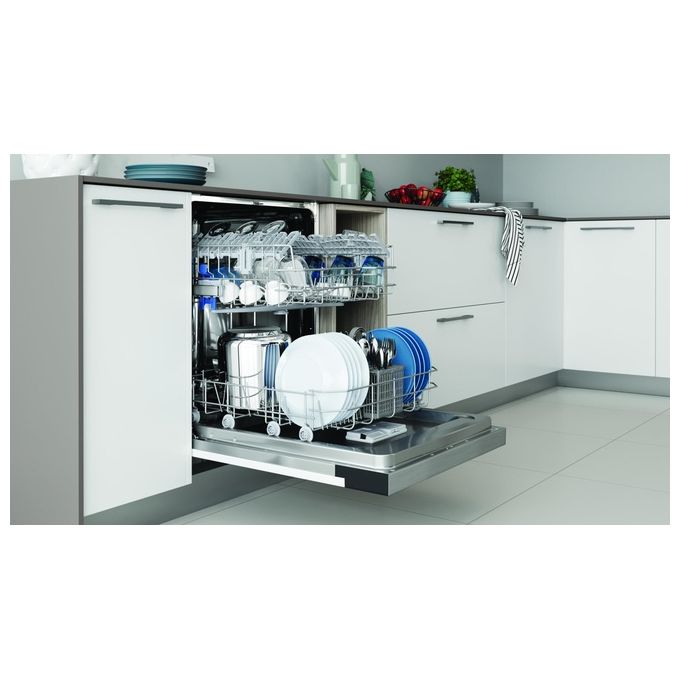 Indesit I3BL634X Lavastoviglie a Scomparsa Parziale 14 coperti Classe D 44 dB Touch (82x60x55 cm) colore Bianco