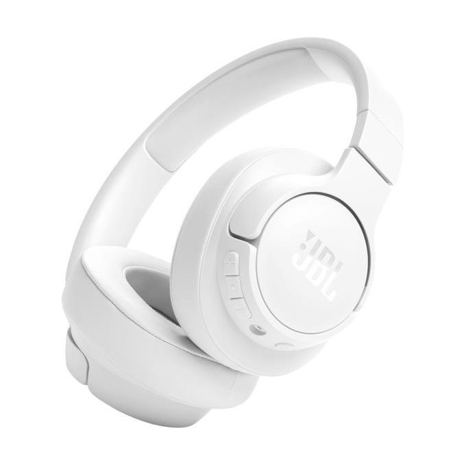 JBL JBLT720BTWHT Tune 720BT Cuffie Wireless Over-Ear Bluetooth 5.3 Pure Bass 76h Autonomia colore Bianco