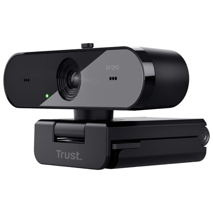 Trust 24732 Taxon Webcam 2560 x 1440 Pixel 30 fps USB 2.0 con Autofocus e Doppio Microfono colore Nero