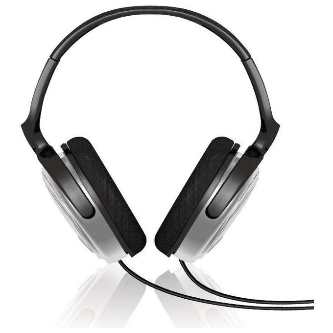 Philips SHP2500 cuffia TV a Filo con cuscinetti Nero, Argento Cavo 6 metri