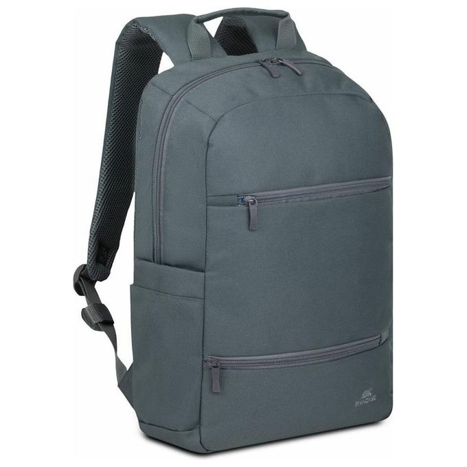 Rivacase 8265DG Collezione Ulsan Zaino per Laptop 15.6'' Poliestere Resistente all'Acqua Tasca Imbottita in Neoprene Colore Grigio Scuro