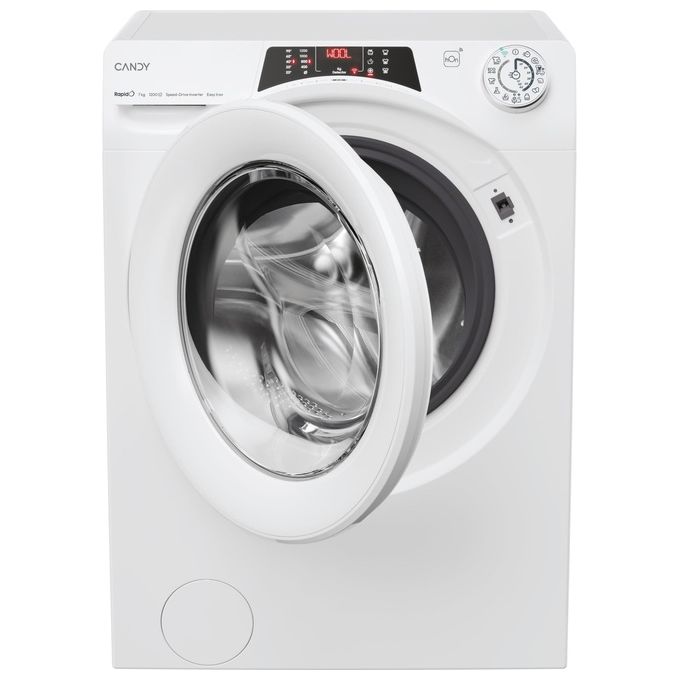 Candy RapidÓ RO4 1274DWMT-1-S, Lavatrice Slim 7kg, 1200 Giri, Classe A, Bianca