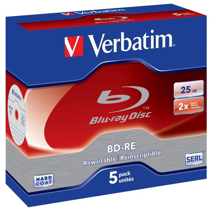 Verbatim Blu Ray Disc Re 25gb 2x Conf.5pz Xx
