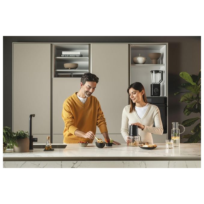 Haier HCH5B1011 I-Master Serie 5 Tritatutto Elettrico 550 W 0.5 L 4 Lame Inox 2 Velocita' colore Nero