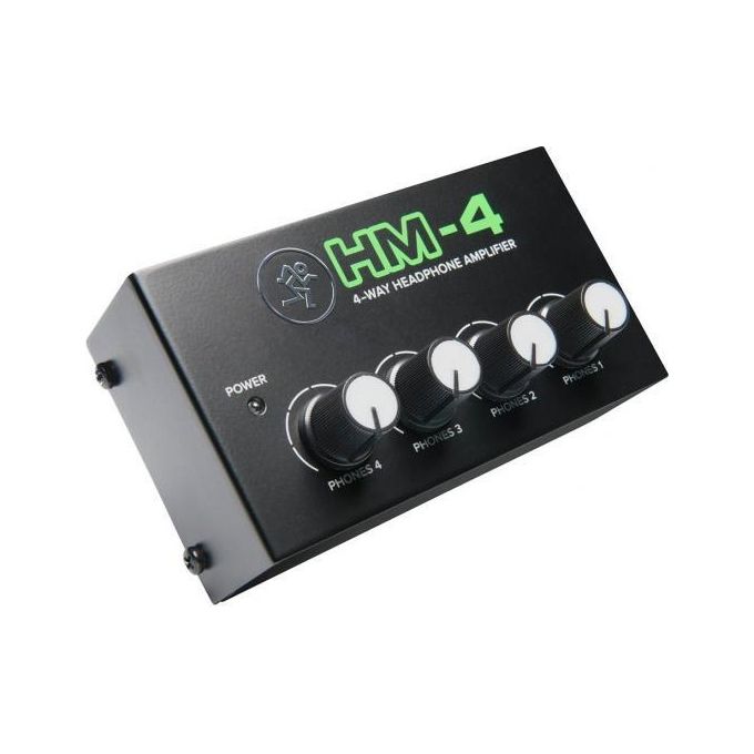 Mackie HM-4 Amplificatore per Cuffie 4 Uscite Jack 6.3mm 10000 Ω Separazione 22 dB colore Nero