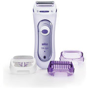 Braun Silk-Épil LS5-560 Rasoio Elettrico senza Fili Rifinitore e Sistema Esfoliante 3 in 1 Lilla