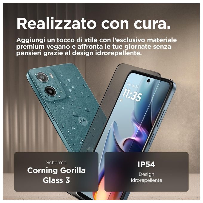 Motorola PB6L0010IT Moto G05 Smartphone 4G 6.67'' 4 GB 256 GB Android 15 Batteria 5200 mAh colore Forest Green
