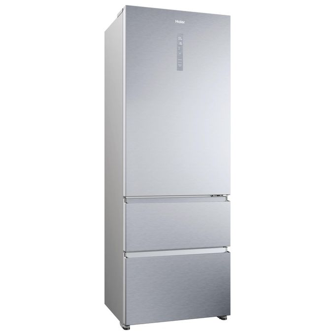 Haier HTR5720ENMG 3D 70 Serie 5 Frigorifero Combinato 3 Porte 483 L 200 cm Classe E 37 dB No Frost colore Argento