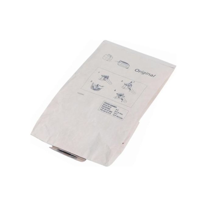 Nilfisk 140 8618 000 Sacchetto per la polvere 10 pz Capacita' 10 L compatibile con GD1010 GDS1010 HDS1010 SALTIX 10 VP100 VP300 eco colore Nero