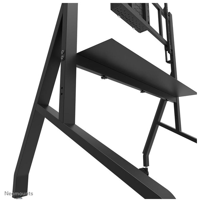 Neomounts FL50-575BL1 Carrello TV per schermi 65-115 pollici portatile con regolazione manuale altezza 10 cm e capacita' 125 Kg colore Nero