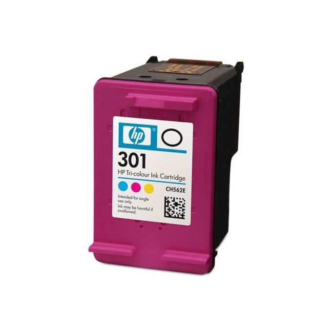HP CH562EE Cartuccia originale inchiostro tricromia 301 Ciano Magenta Giallo 150 pagine 3 ml