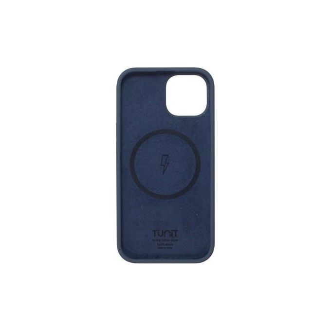 Tunit Cover in Silicone MagSafe Compatible con iPhone 15 Plus Storm Blue