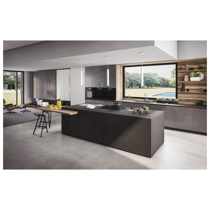 Haier HWO60SM6T9BH Forno da incasso I-Touch Serie 6 Multi-level 70 Litri Pirolitico 14 Funzioni Classe A Nero