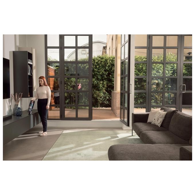Hoover HF1P10P011 HF1 Plus Aspirapolvere a Bastone Ciclonico Senza Sacco 0,7 L 165 W 45 min autonomia colore Nero Blu