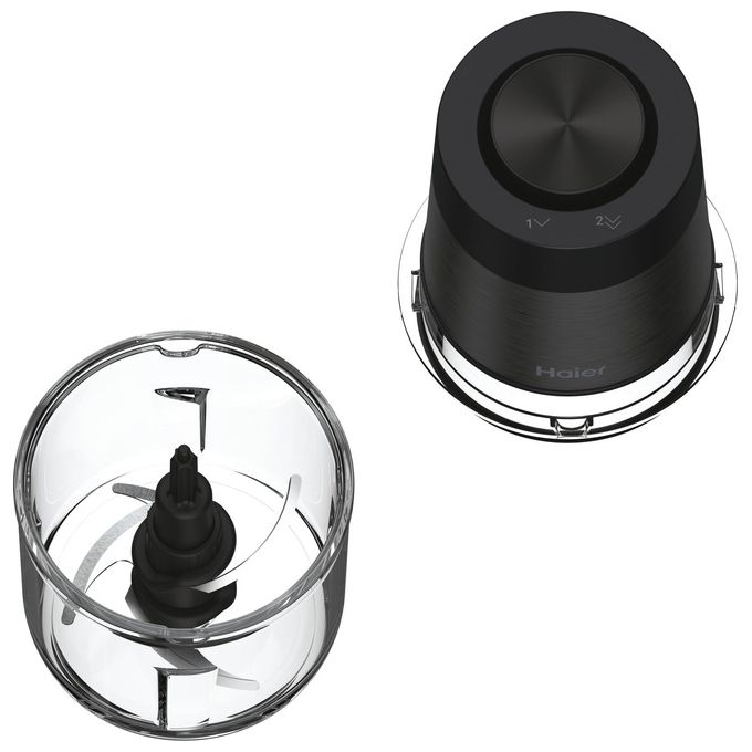 Haier HCH5B1011 I-Master Serie 5 Tritatutto Elettrico 550 W 0.5 L 4 Lame Inox 2 Velocita' colore Nero