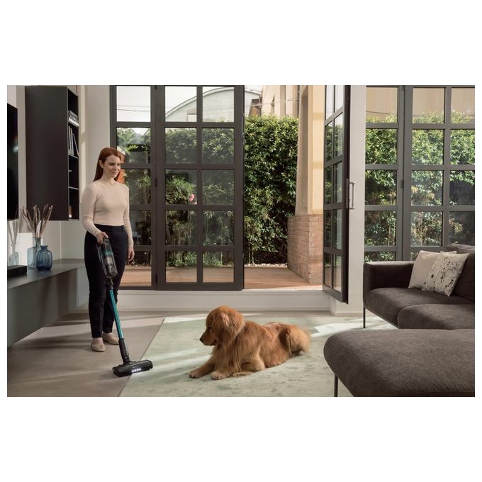 Hoover HF1P10P011 HF1 Plus Aspirapolvere a Bastone Ciclonico Senza Sacco 0,7 L 165 W 45 min autonomia colore Nero Blu