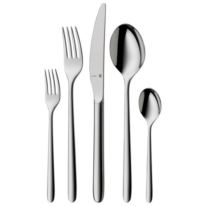 WMF 12.2230.6040 Sydney Forchetta da Servizio in Acciaio Inox Cromargan Protect colore Argento