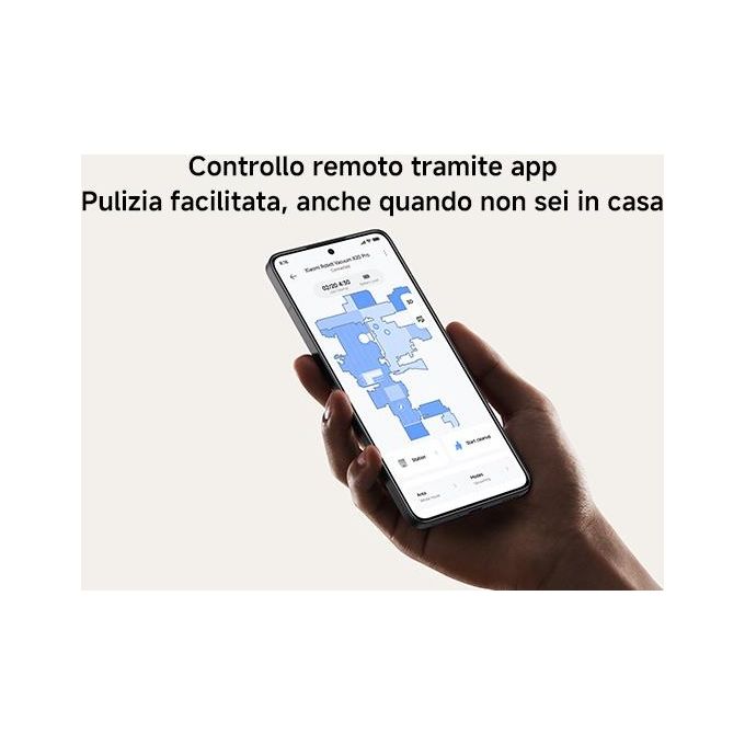Xiaomi BHR8859EU X20 Pro Robot aspirapolvere LDS 2,5 L autonomia 160 min 7000 Pa Wi-Fi app lavapavimenti stazione All-in-one colore Bianco