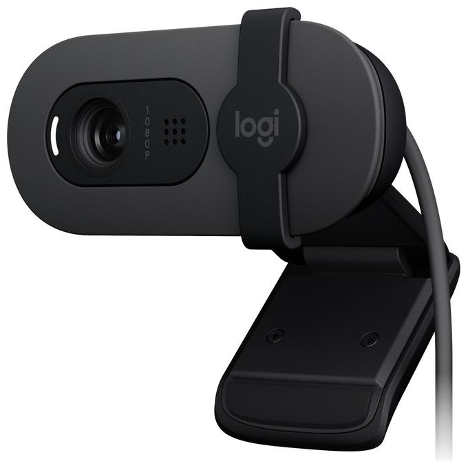 Logitech 960-001592 Brio 105 Webcam Full HD 1080p 2 MP 30fps USB Microfono Integrato colore Grafite