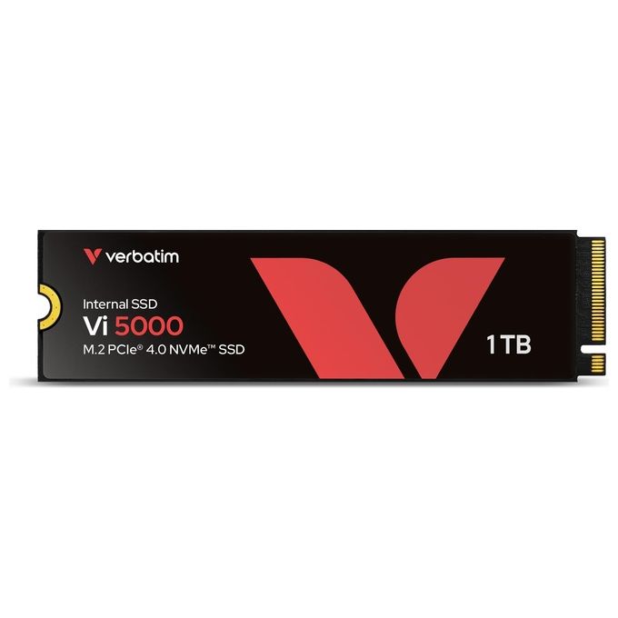 Verbatim 31826 Vi5000 SSD M.2 1 TB PCI Express 4.0 NVMe 3D NAND colore Nero