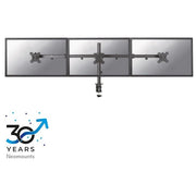 NewStar Triple Desk Mount Montaggio a Scrivania per 3 Schermi Lcd Dimensione Schermo 10''-27'' Nero