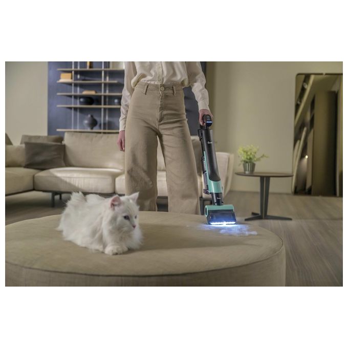 Hoover HF201P 011 HF2 Aspirapolvere Scopa Elettrica a Batteria Ciclonica Senza Sacchetto 1 L 40 min autonomia colore Blu