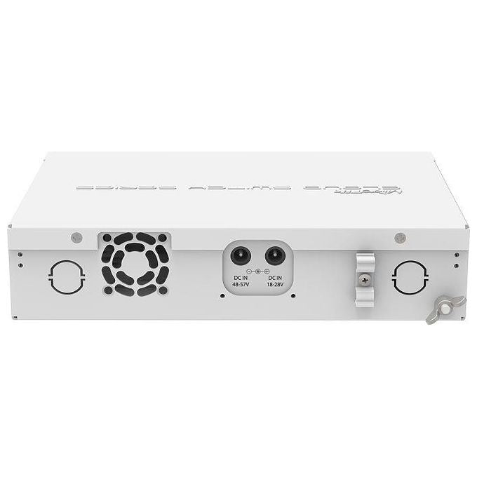 Mikrotik CRS112-8P-4S-IN Switch di Rete con 8 Porte Gigabit Ethernet 10-100-1000 e 4 Porte SFP Supporto Power over Ethernet PoE 128 MB RAM 16 MB Flash colore Bianco