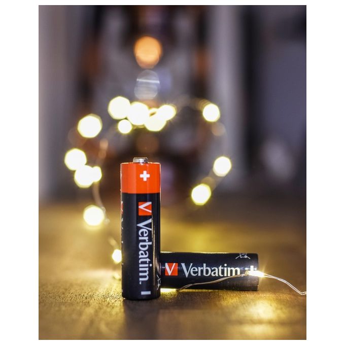 Verbatim Batterie Alcaline Stilo AA 10 Pezzi